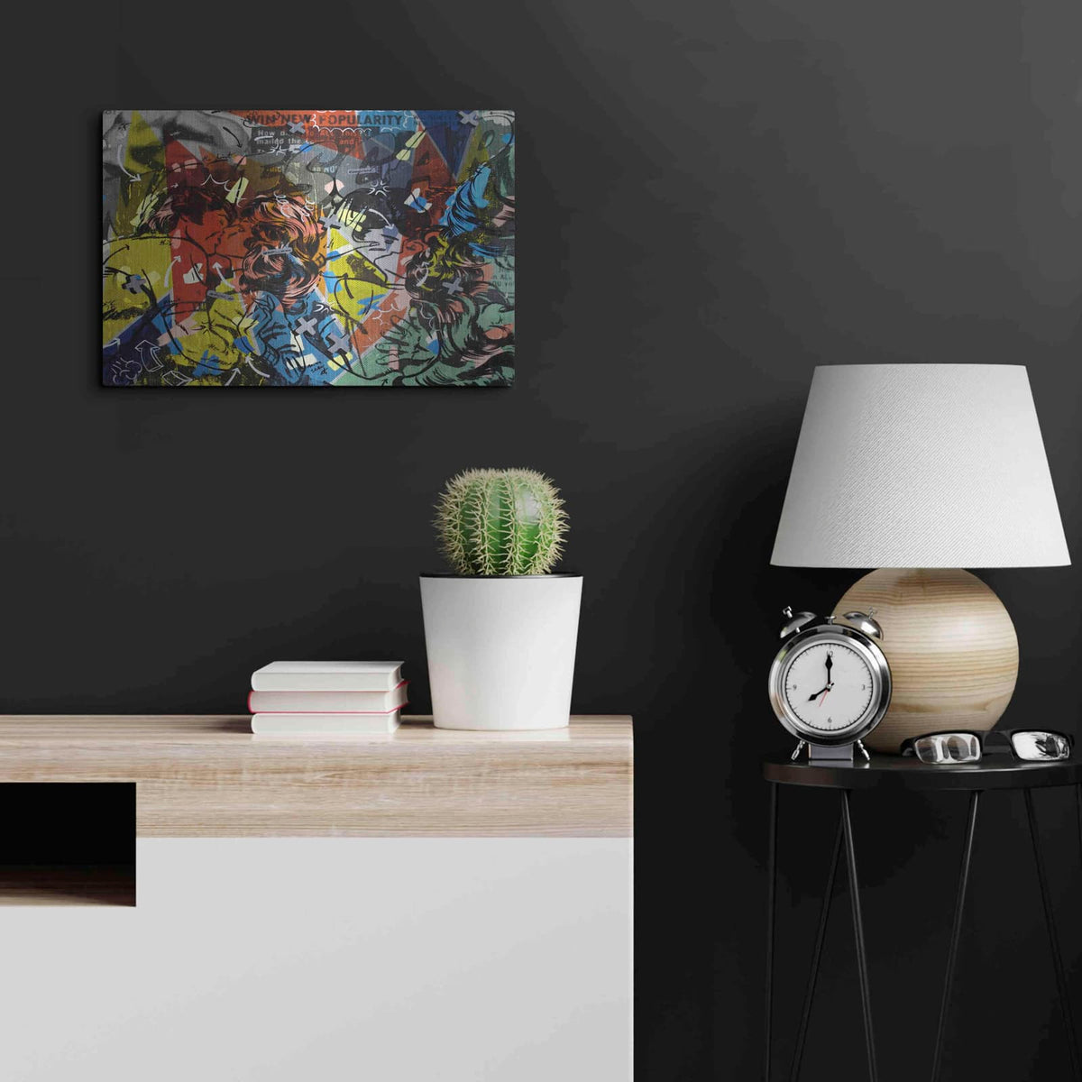 'Popularity Everyone is Doing It' by Dan Monteavaro – Metal Wall Art, 24x16 room view