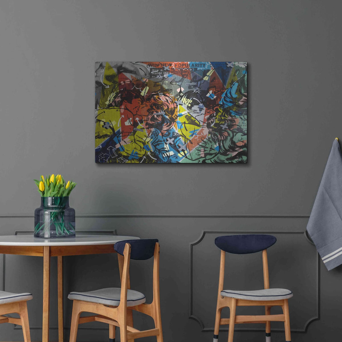 'Popularity Everyone is Doing It' by Dan Monteavaro – Metal Wall Art, 36x24 room view