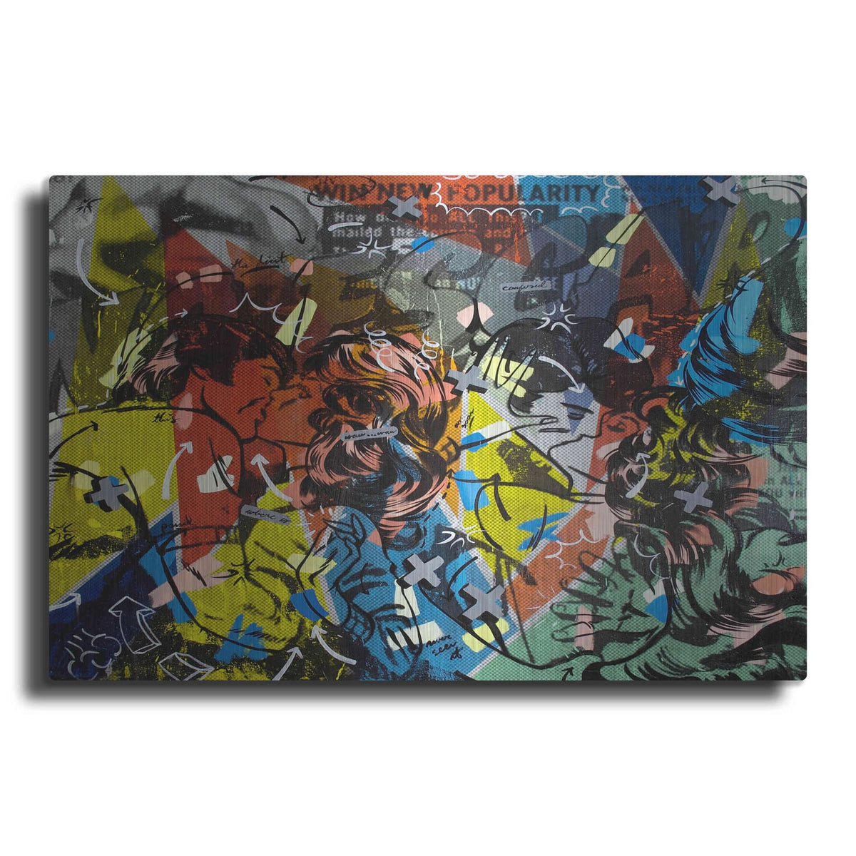 'Popularity Everyone is Doing It' by Dan Monteavaro – Metal Wall Art