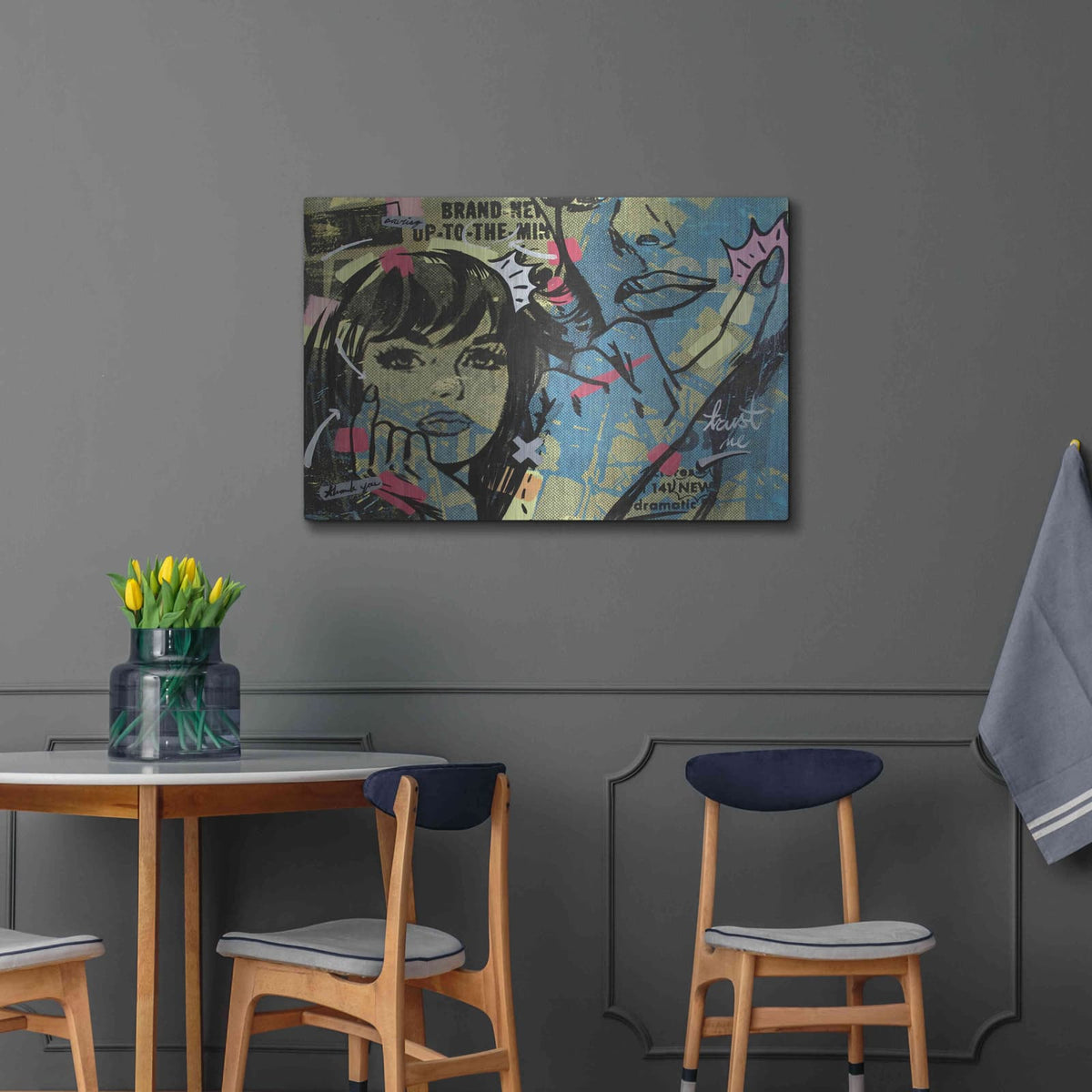 'New Dramatic' by Dan Monteavaro – Metal Wall Art, 36x24 room view