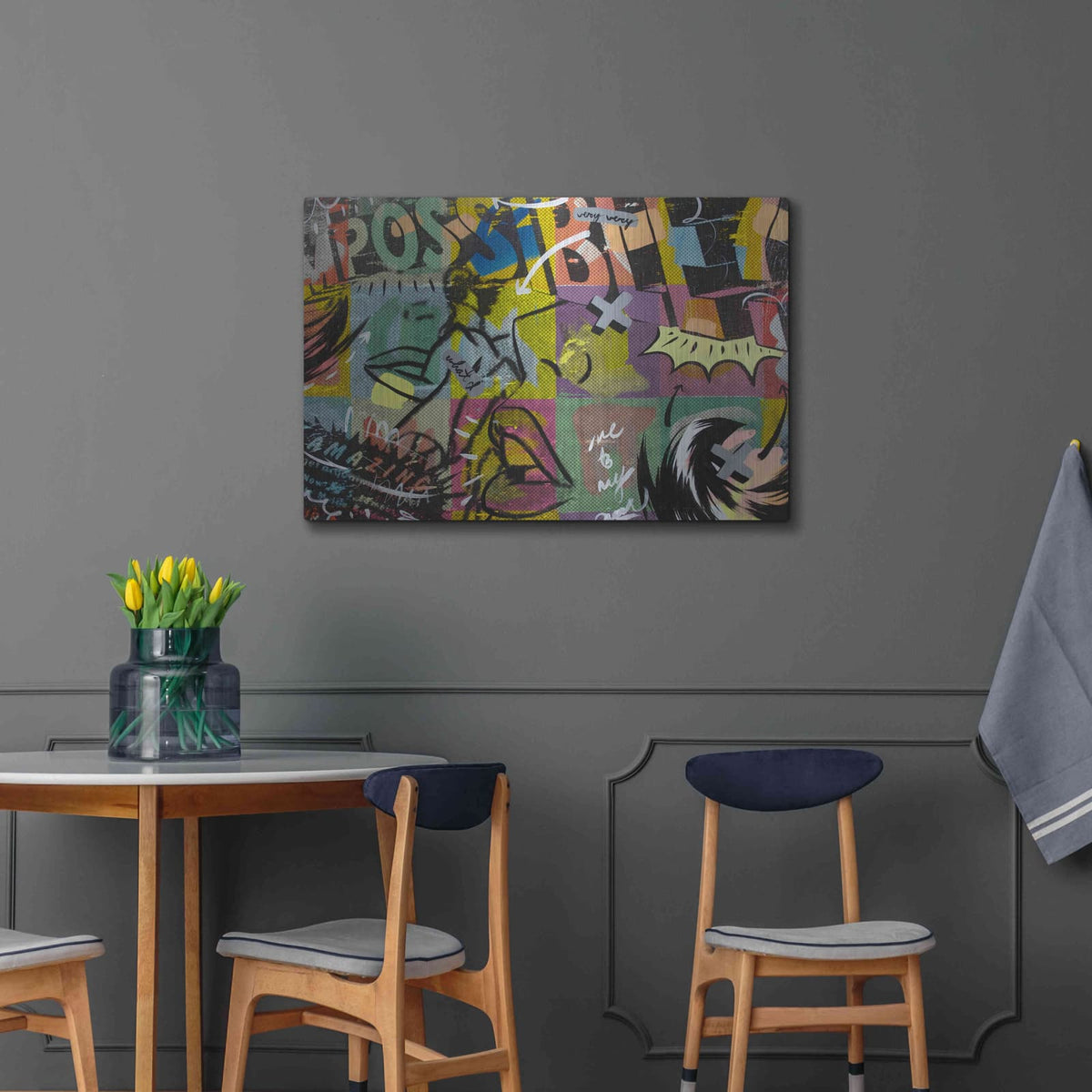 'IMPOSSIBLE' by Dan Monteavaro – Metal Wall Art, 36x24 room view