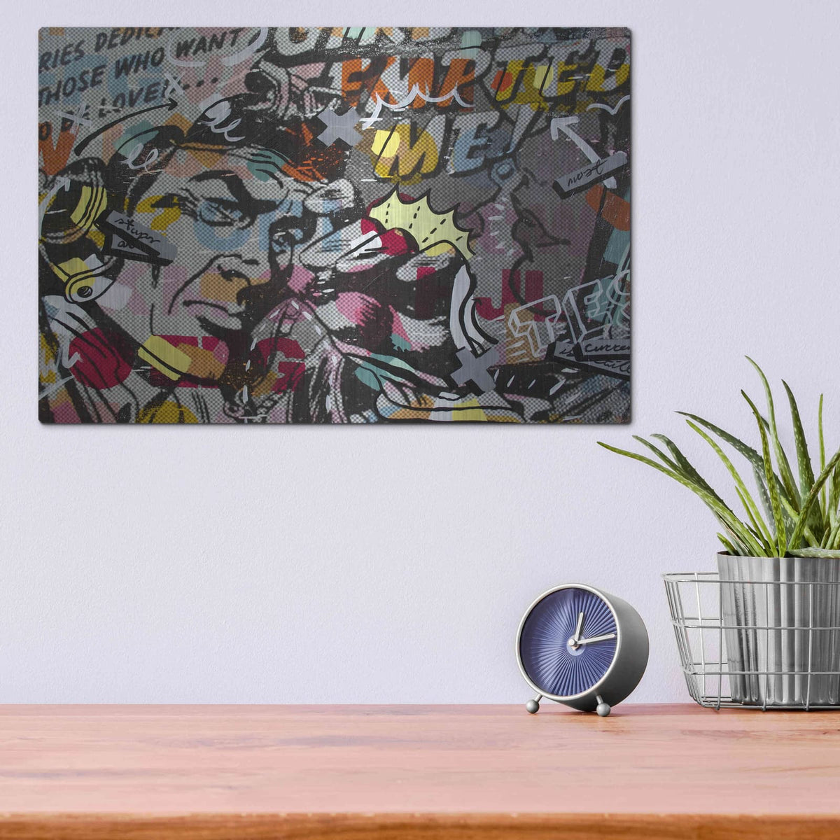 'Mimosas' by Dan Monteavaro – Metal Wall Art, 16x12 room view