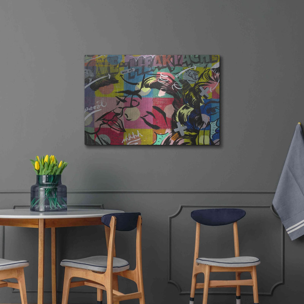 'Fearless Heartache' by Dan Monteavaro – Metal Wall Art, 36x24 room view
