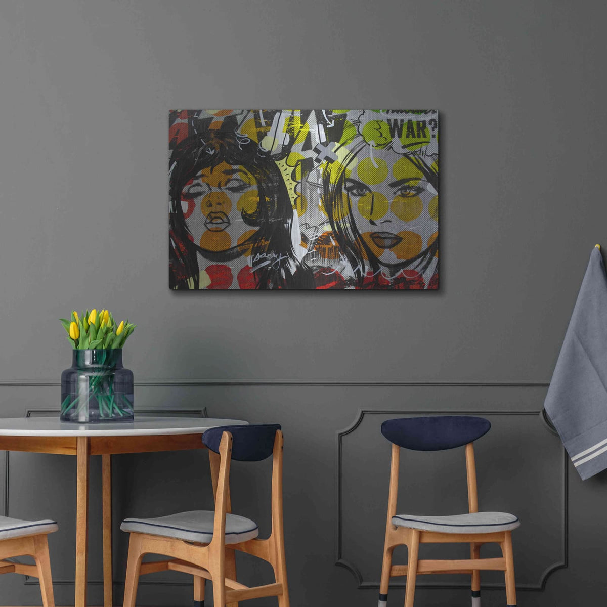 'Another War' by Dan Monteavaro – Metal Wall Art, 36x24 room view