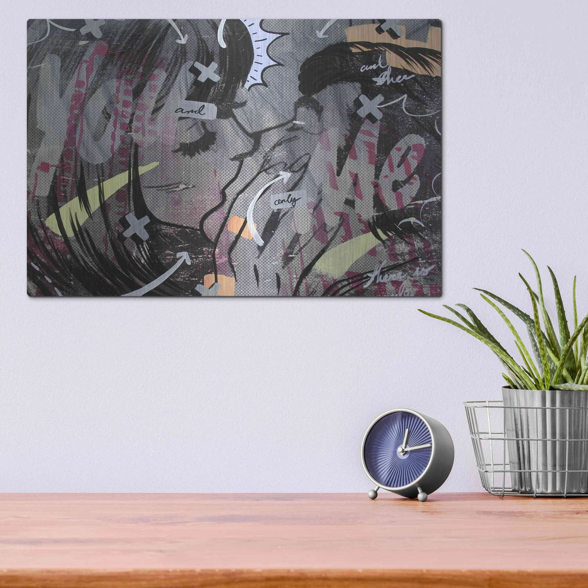 'And Only' by Dan Monteavaro – Metal Wall Art, 16x12 room view