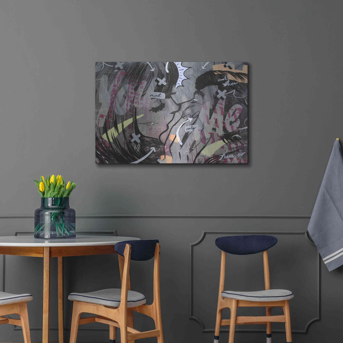'And Only' by Dan Monteavaro – Metal Wall Art, 36x24 room view