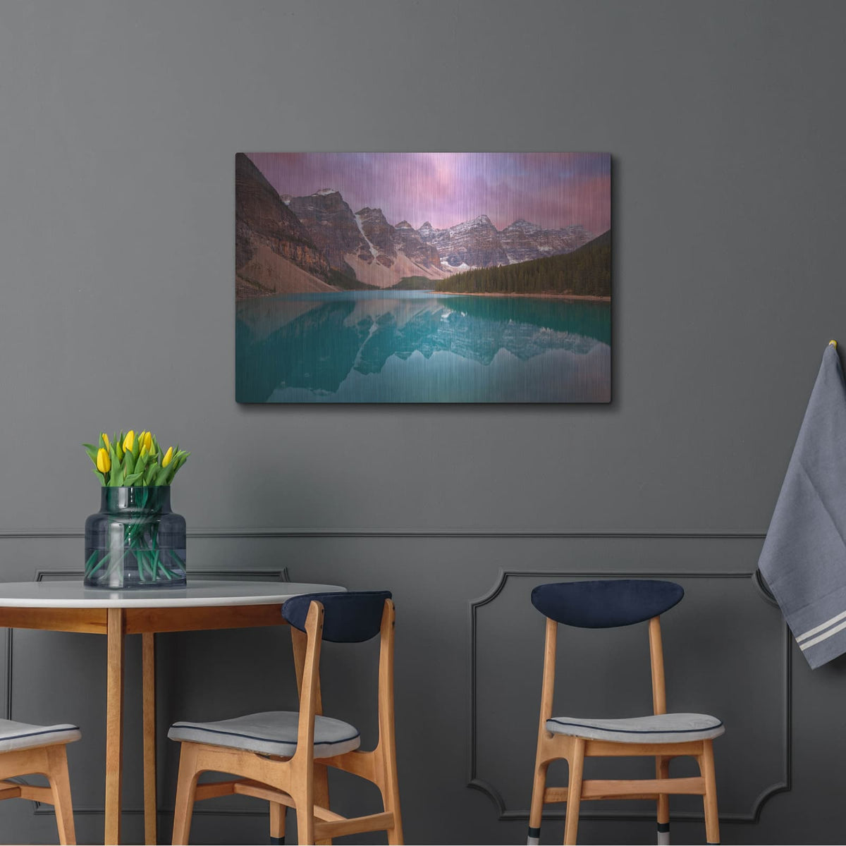 'Morain Lake' by Jesse Estes – Metal Wall Art, 36x24 room view