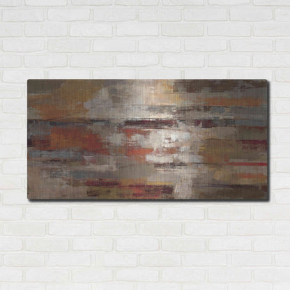 Luxe Metal Art 'Painted Desert Landscape' by Silvia Vassileva, Metal Wall Art,48x24