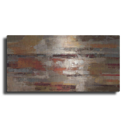 Luxe Metal Art 'Painted Desert Landscape' by Silvia Vassileva, Metal Wall Art