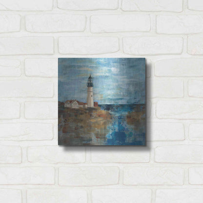 Luxe Metal Art 'Lighthouse Dream' by Silvia Vassileva, Metal Wall Art,12x12