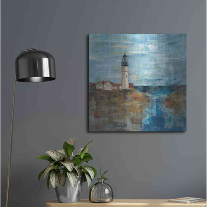Luxe Metal Art 'Lighthouse Dream' by Silvia Vassileva, Metal Wall Art,24x24