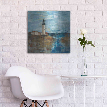 Luxe Metal Art 'Lighthouse Dream' by Silvia Vassileva, Metal Wall Art,24x24