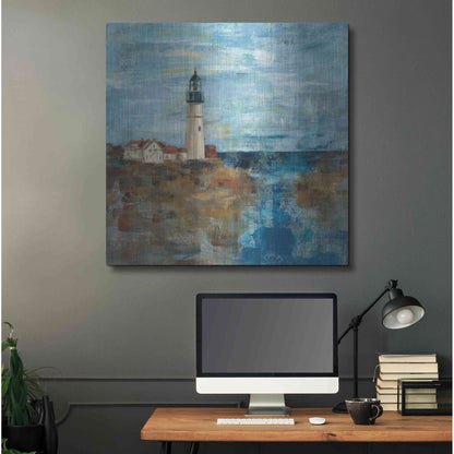 Luxe Metal Art 'Lighthouse Dream' by Silvia Vassileva, Metal Wall Art,36x36