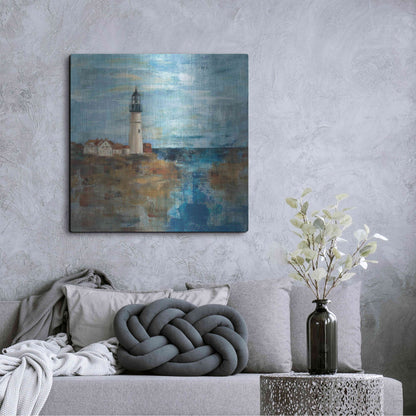 Luxe Metal Art 'Lighthouse Dream' by Silvia Vassileva, Metal Wall Art,36x36