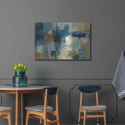 Luxe Metal Art 'Jasper Lagoon' by Silvia Vassileva, Metal Wall Art,36x24