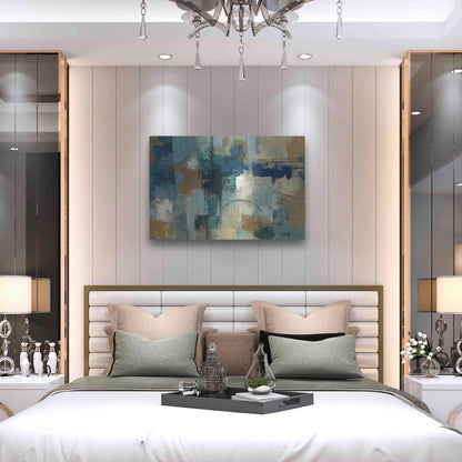 Luxe Metal Art 'Jasper Lagoon' by Silvia Vassileva, Metal Wall Art,36x24