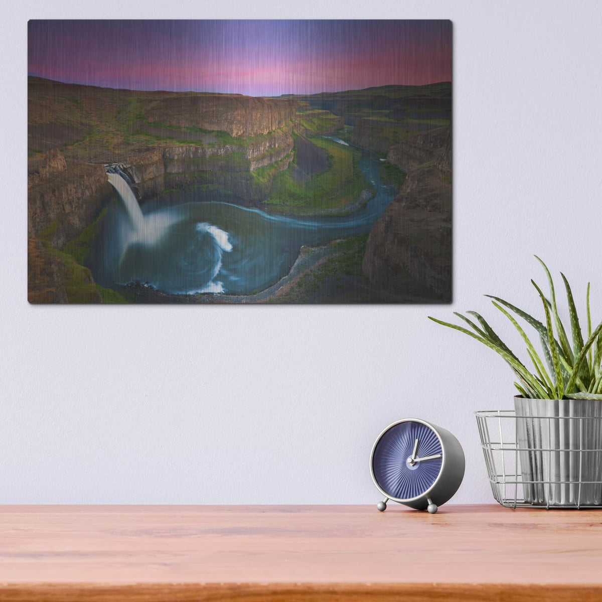 'Palouse Falls' by Jesse Estes – Metal Wall Art, 16x12 room view