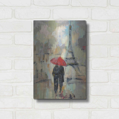 Luxe Metal Art 'Rain in the City II' by Silvia Vassileva, Metal Wall Art,12x16