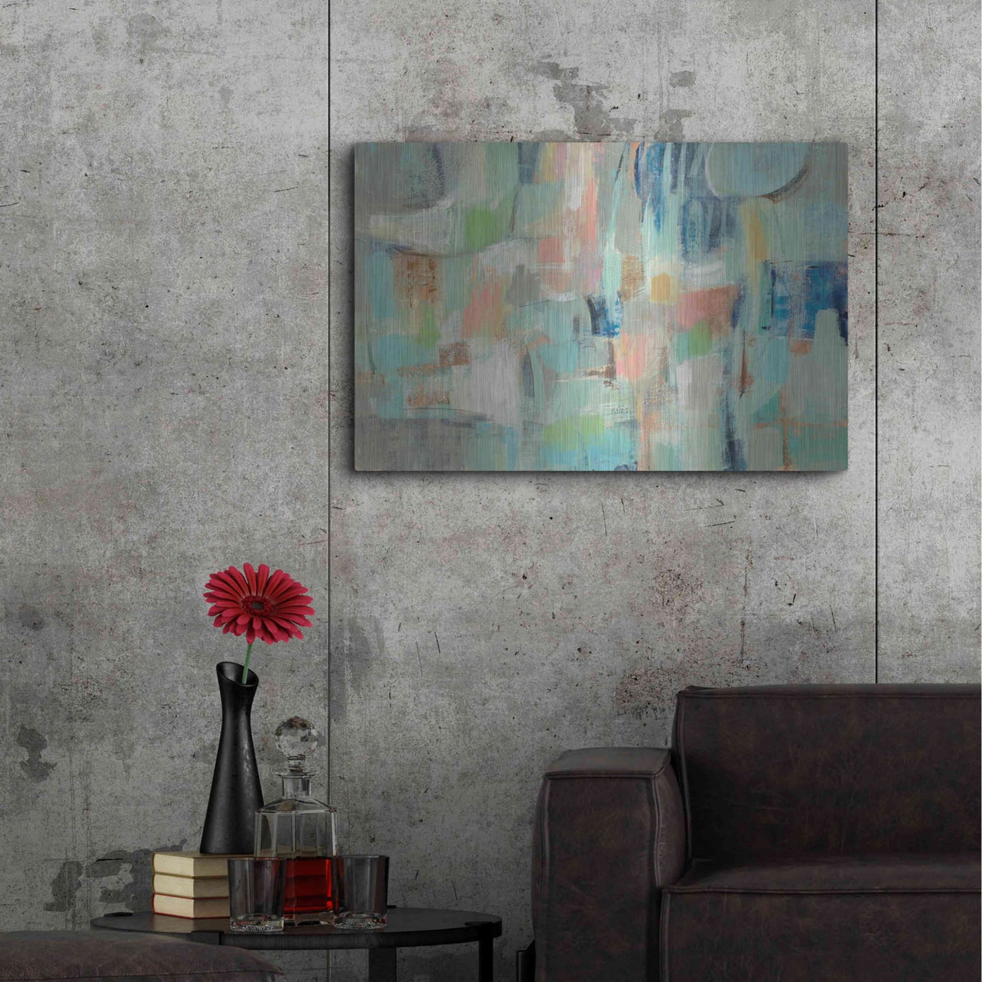 Luxe Metal Art 'Morning Breeze' by Silvia Vassileva, Metal Wall Art,36x24