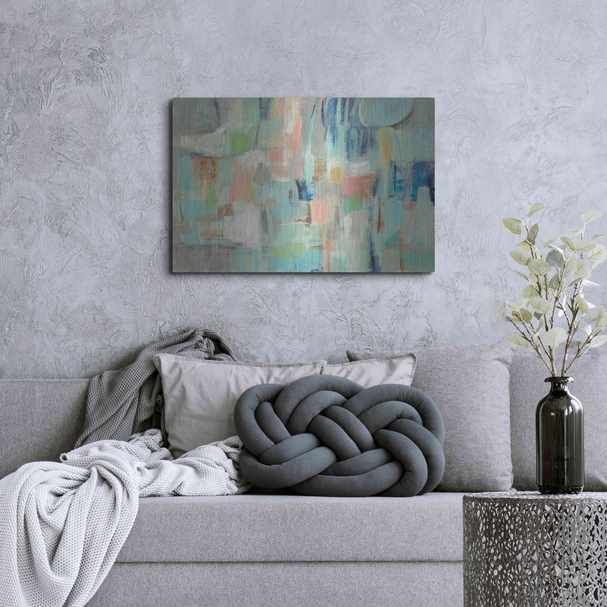 Luxe Metal Art 'Morning Breeze' by Silvia Vassileva, Metal Wall Art,36x24