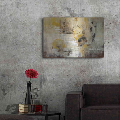 Luxe Metal Art 'Soft Glow' by Silvia Vassileva, Metal Wall Art,36x24