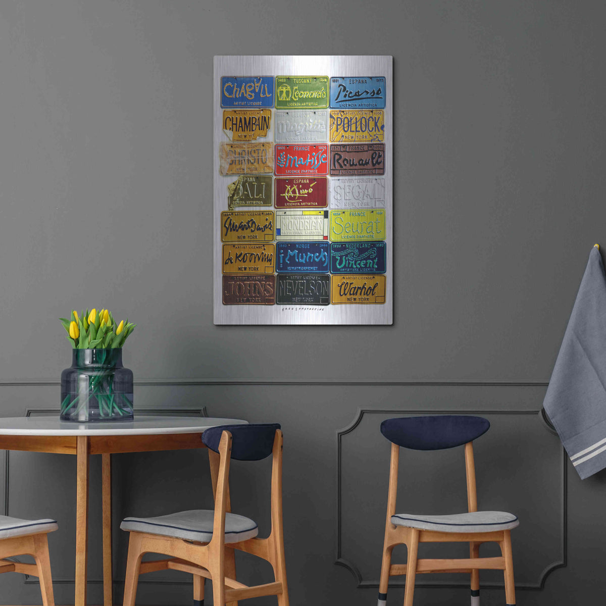 '21 Multiples' by Gregory Constantine – Metal Wall Art, 24x36 room view