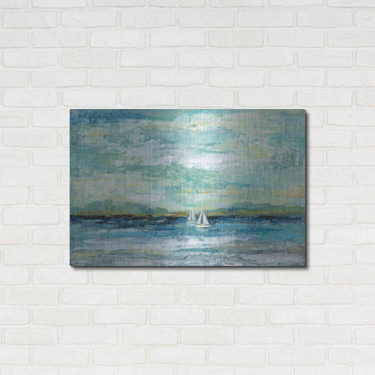 Luxe Metal Art 'Calm Lake Crop' by Silvia Vassileva, Metal Wall Art,36x24