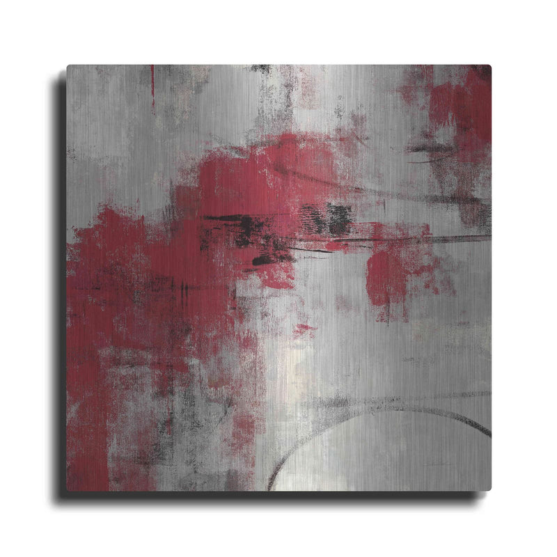 'Stone Gardens II Red' by Silvia Vassileva – Metal Wall Art