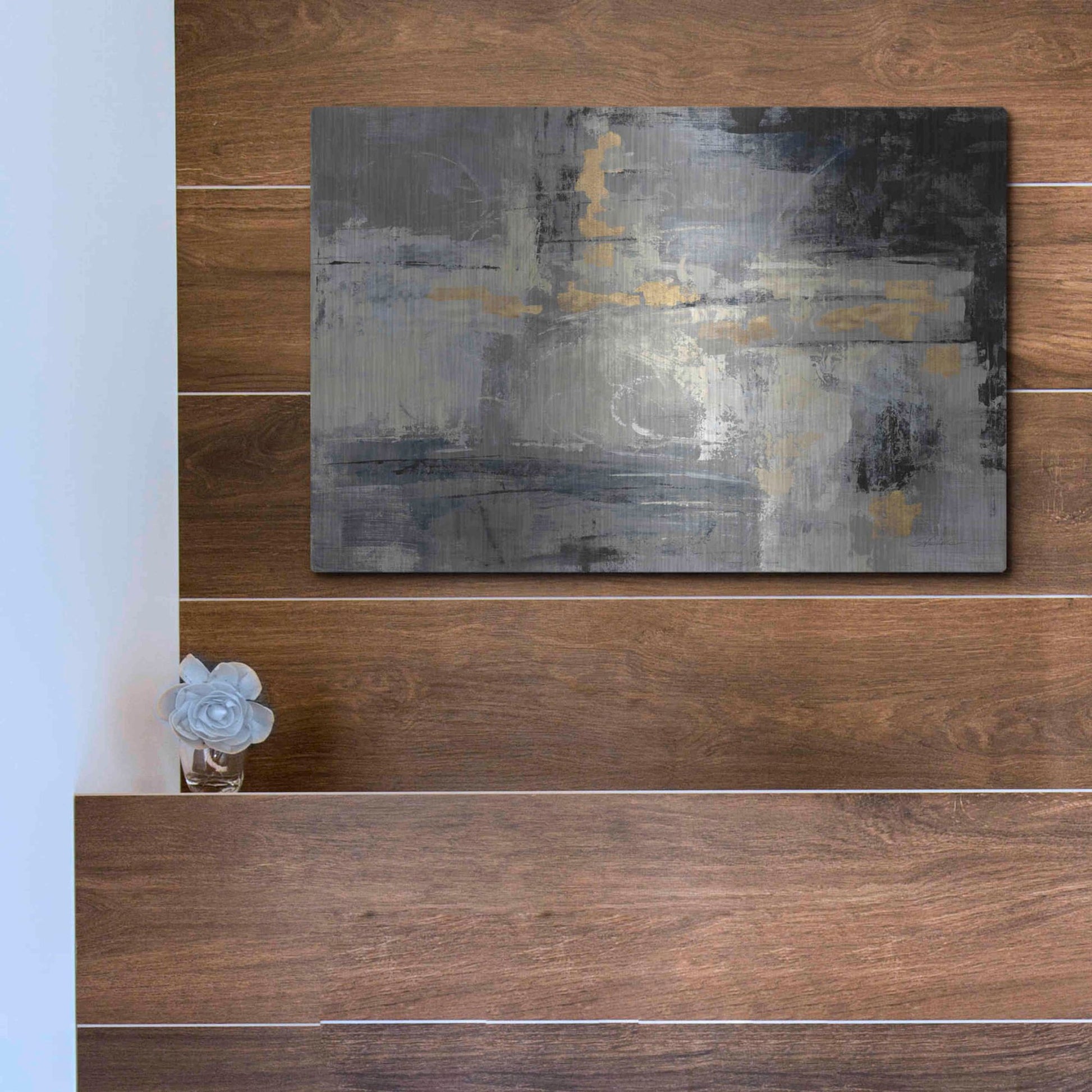 Luxe Metal Art 'Missing You Uncropped' by Silvia Vassileva, Metal Wall Art,16x12