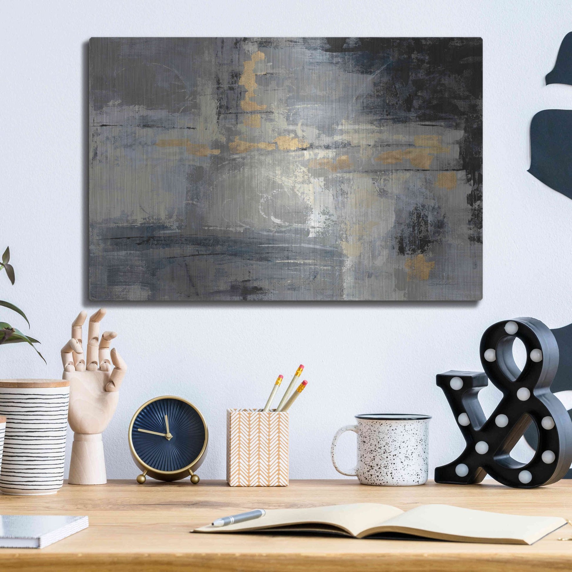 Luxe Metal Art 'Missing You Uncropped' by Silvia Vassileva, Metal Wall Art,16x12