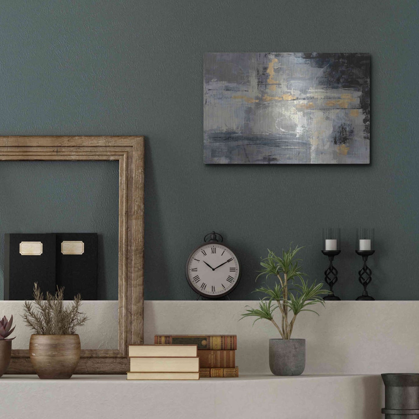 Luxe Metal Art 'Missing You Uncropped' by Silvia Vassileva, Metal Wall Art,16x12