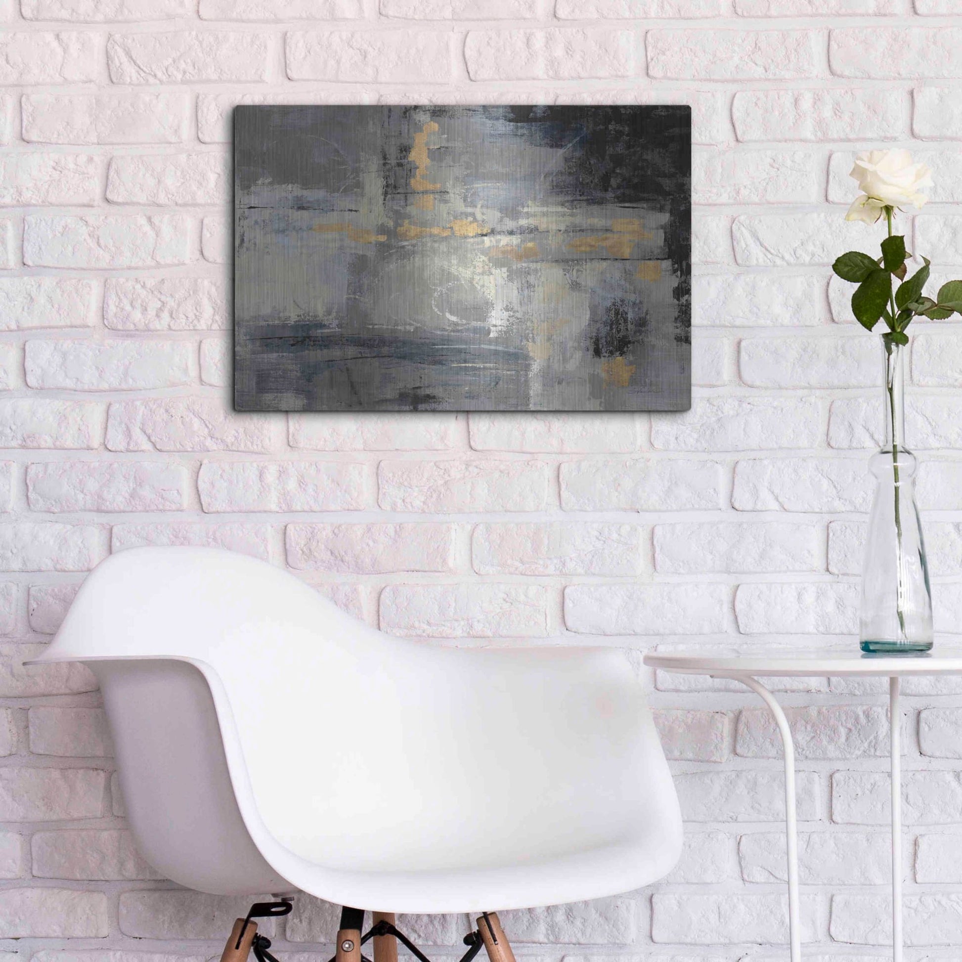 Luxe Metal Art 'Missing You Uncropped' by Silvia Vassileva, Metal Wall Art,24x16