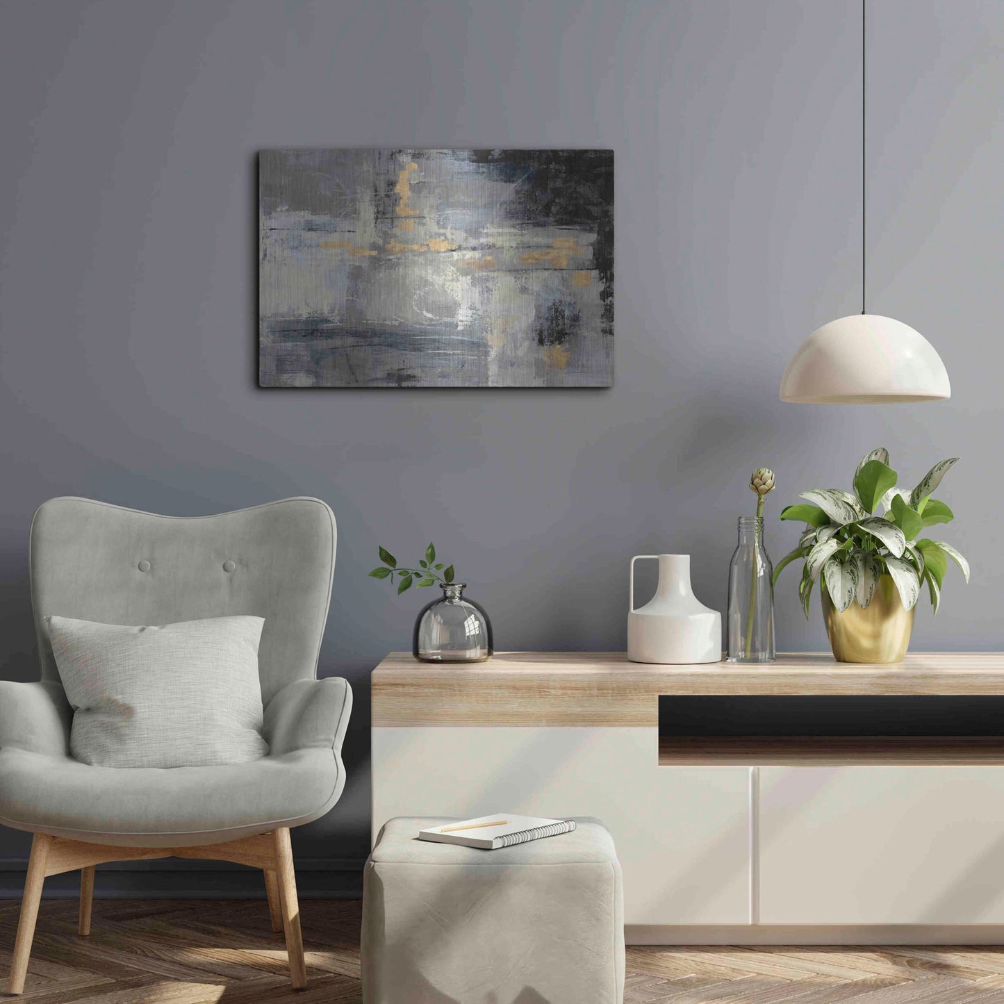 Luxe Metal Art 'Missing You Uncropped' by Silvia Vassileva, Metal Wall Art,24x16