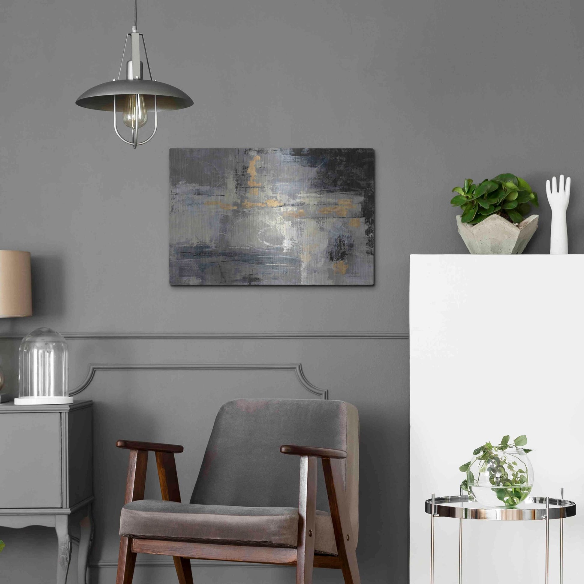 Luxe Metal Art 'Missing You Uncropped' by Silvia Vassileva, Metal Wall Art,24x16