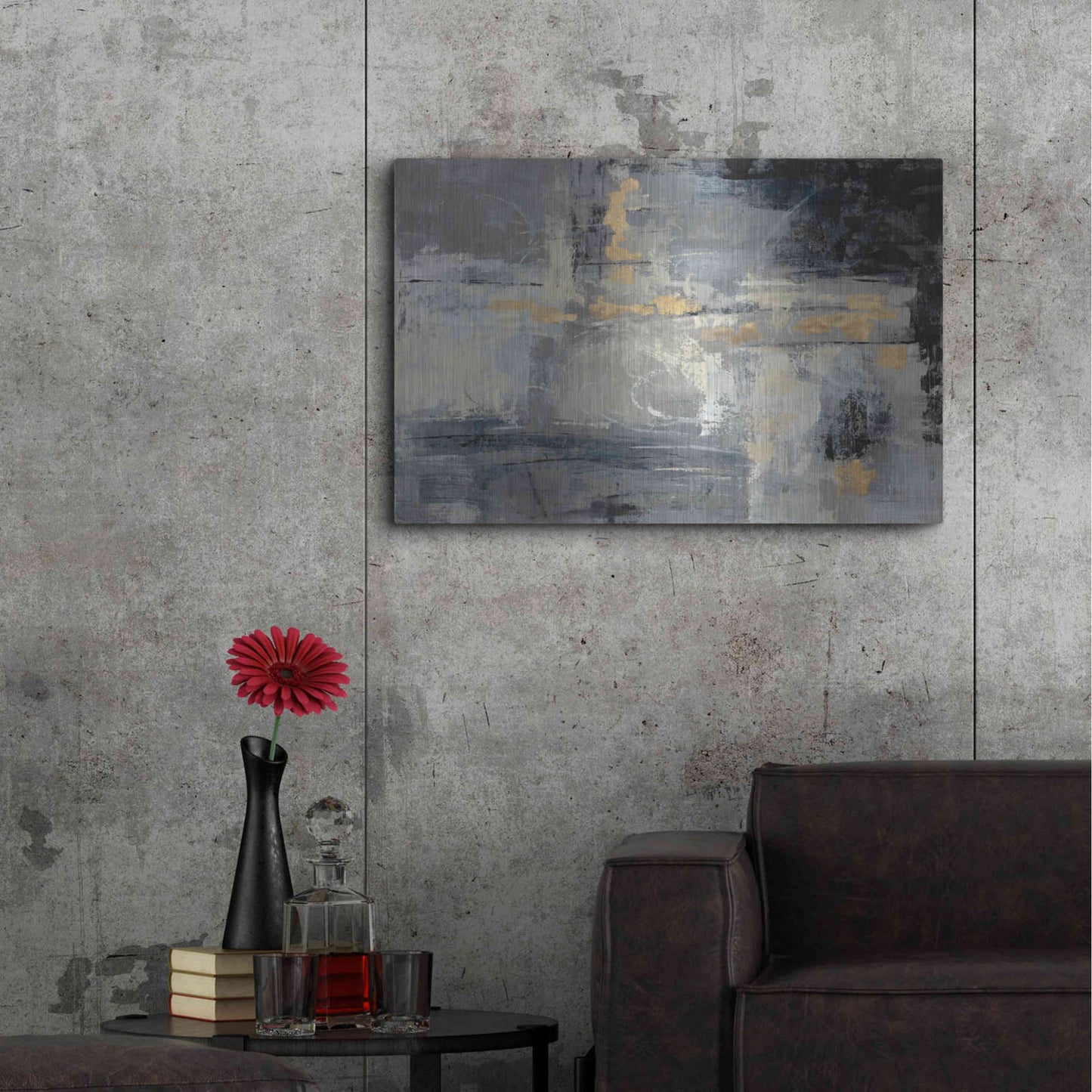 Luxe Metal Art 'Missing You Uncropped' by Silvia Vassileva, Metal Wall Art,36x24