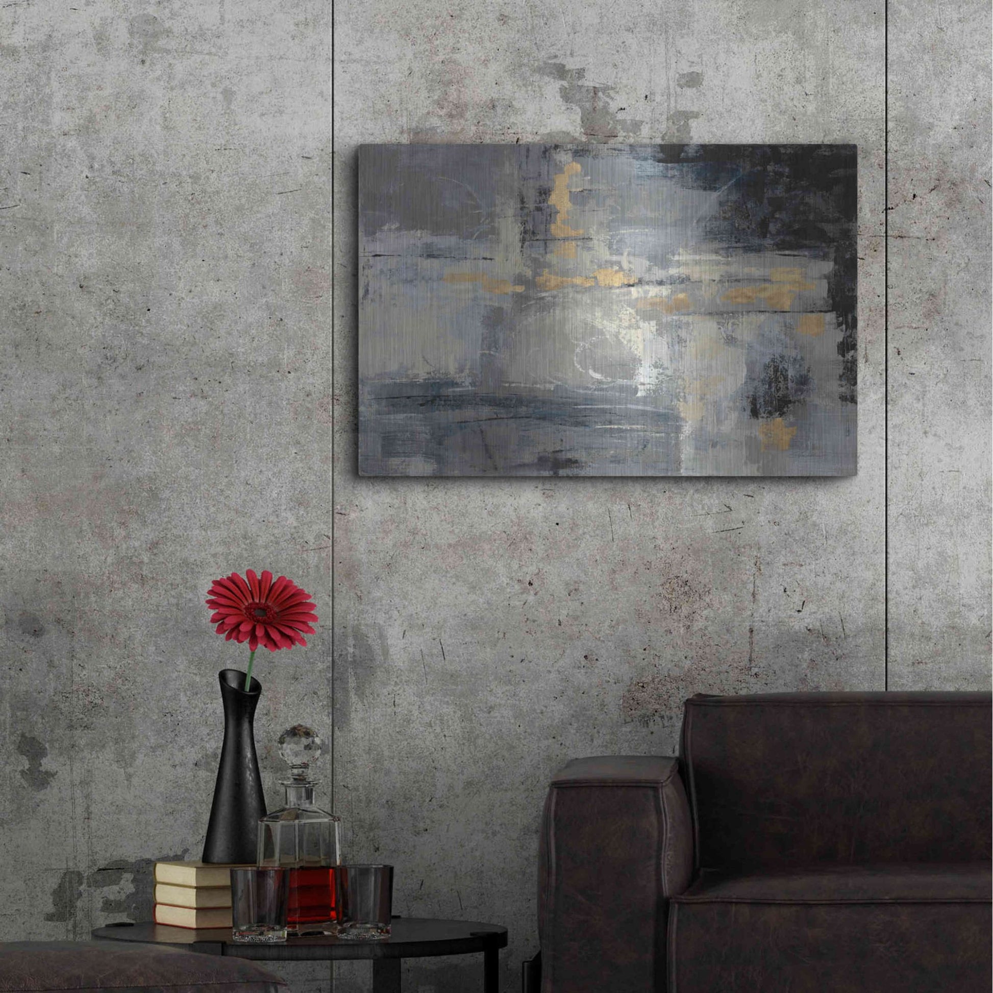 Luxe Metal Art 'Missing You Uncropped' by Silvia Vassileva, Metal Wall Art,36x24