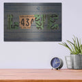 'AR State Love 2' by Design Turnpike – Metal Wall Art, 16x12 room view
