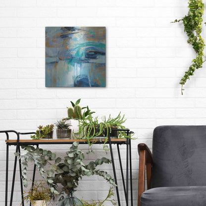 Luxe Metal Art 'Sapphire Ring' by Silvia Vassileva, Metal Wall Art,12x12