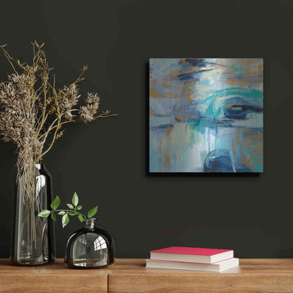 Luxe Metal Art 'Sapphire Ring' by Silvia Vassileva, Metal Wall Art,12x12