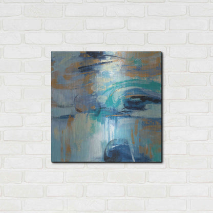 Luxe Metal Art 'Sapphire Ring' by Silvia Vassileva, Metal Wall Art,24x24