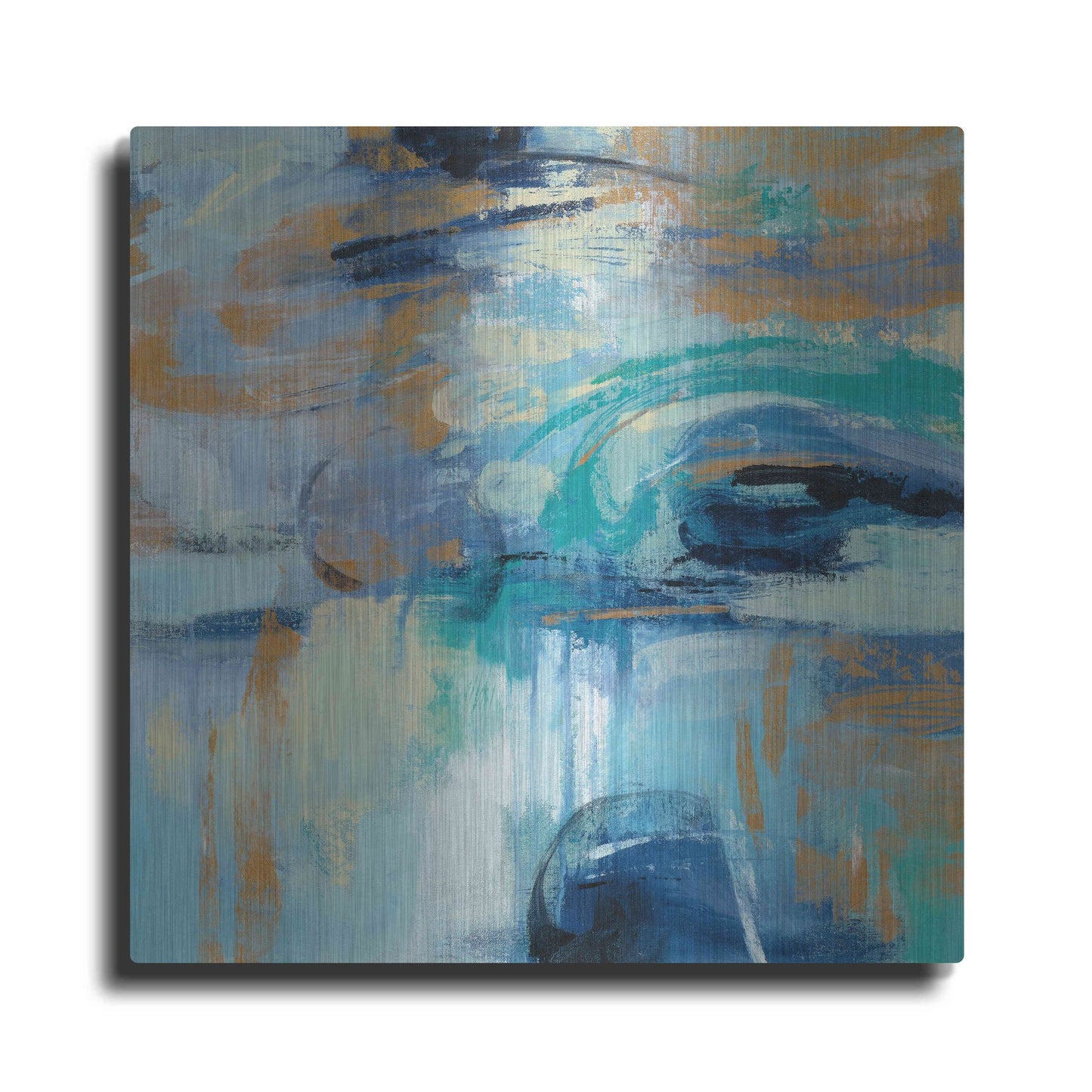 Luxe Metal Art 'Sapphire Ring' by Silvia Vassileva, Metal Wall Art