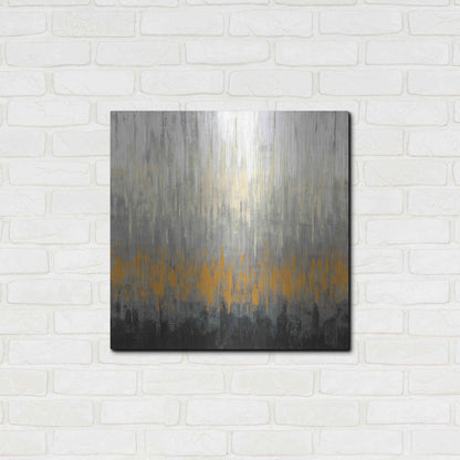 Luxe Metal Art 'Rain On The Asphalt' by Silvia Vassileva, Metal Wall Art,24x24