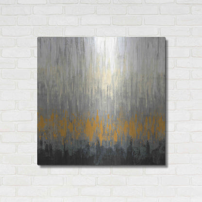 Luxe Metal Art 'Rain On The Asphalt' by Silvia Vassileva, Metal Wall Art,36x36