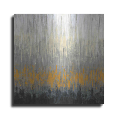 Luxe Metal Art 'Rain On The Asphalt' by Silvia Vassileva, Metal Wall Art