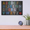 'Big Alphabet' by Design Turnpike – Metal Wall Art, 16x12 room view