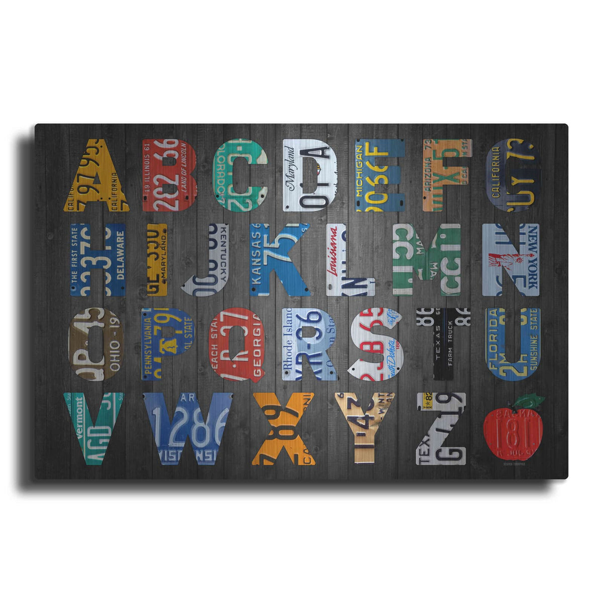 'Big Alphabet' by Design Turnpike – Metal Wall Art