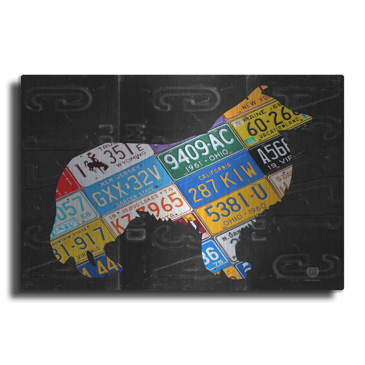 'Collie' by Design Turnpike – Metal Wall Art