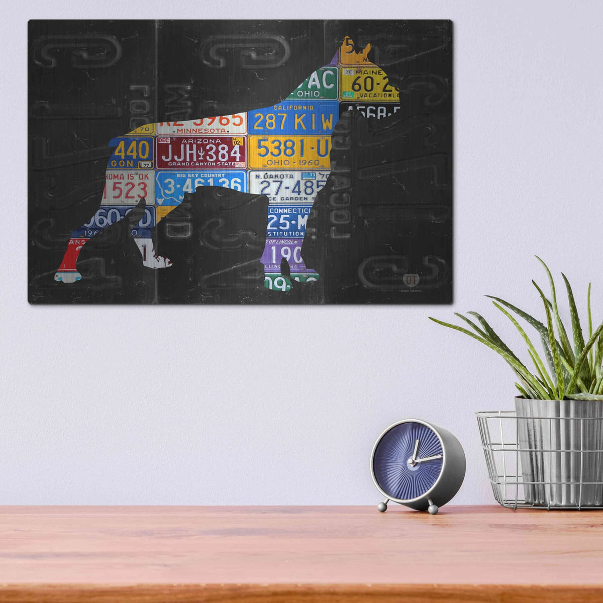'Boxer' by Design Turnpike – Metal Wall Art, 16x12 room view