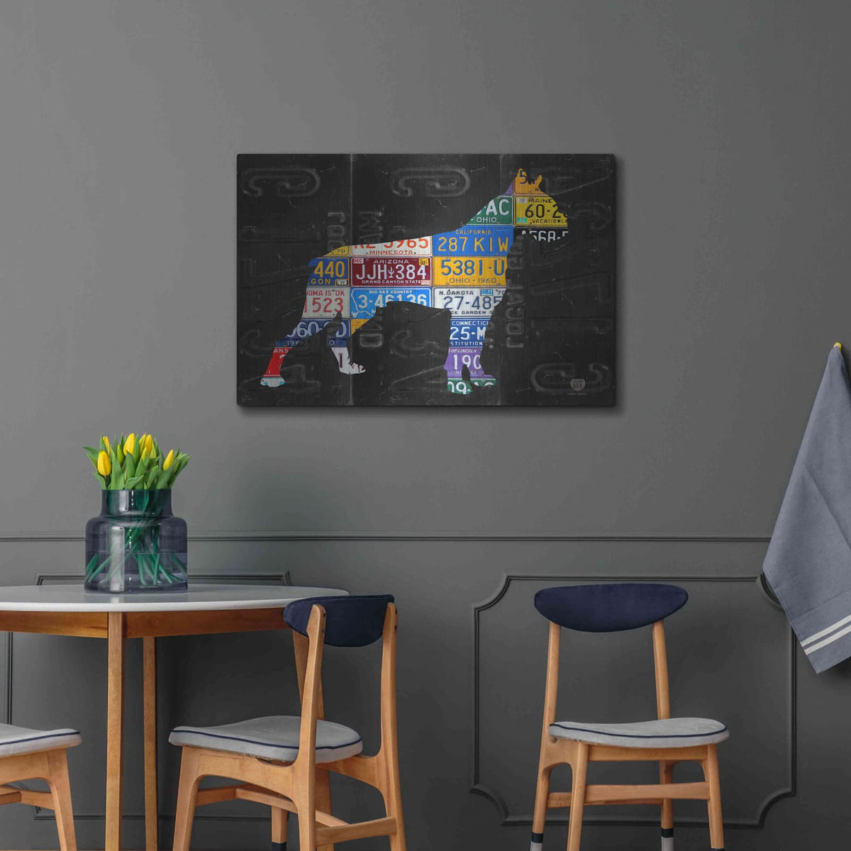 'Boxer' by Design Turnpike – Metal Wall Art, 36x24 room view