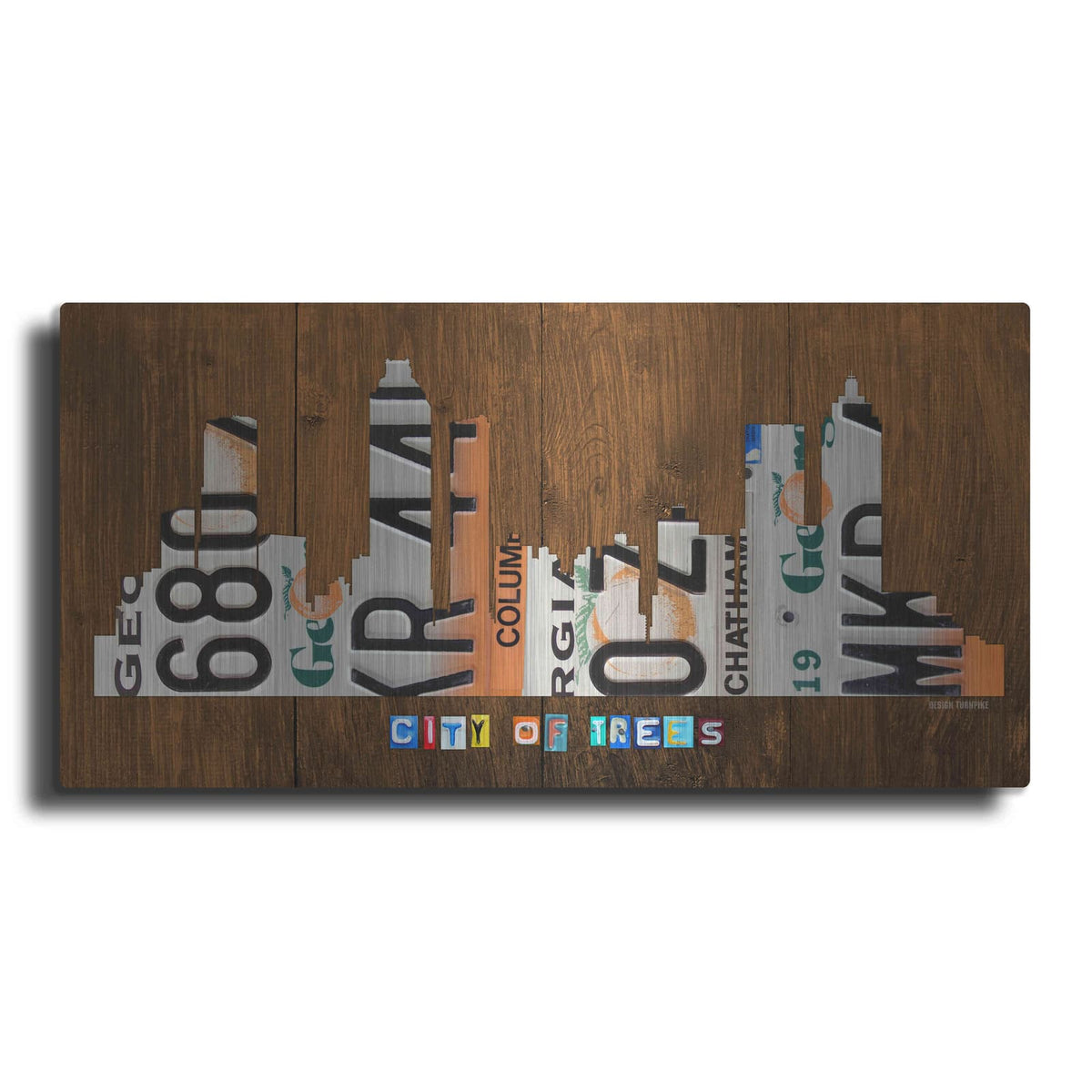 'Atlanta Skyline' by Design Turnpike – Metal Wall Art